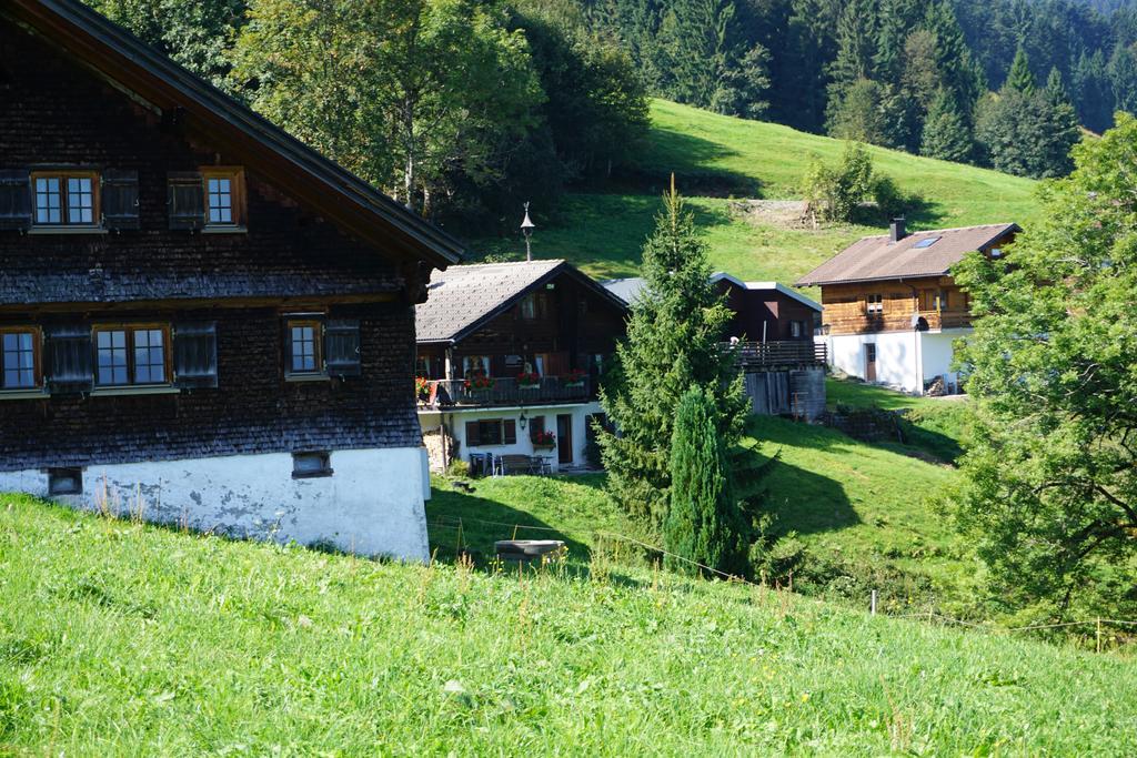 Ferienwohnungen Im Blockhaus Metzler 슈바르첸베르크 임 브레겐처발트 외부 사진