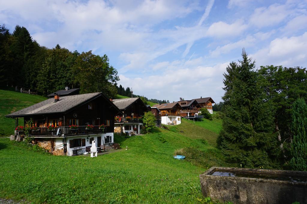 Ferienwohnungen Im Blockhaus Metzler 슈바르첸베르크 임 브레겐처발트 외부 사진